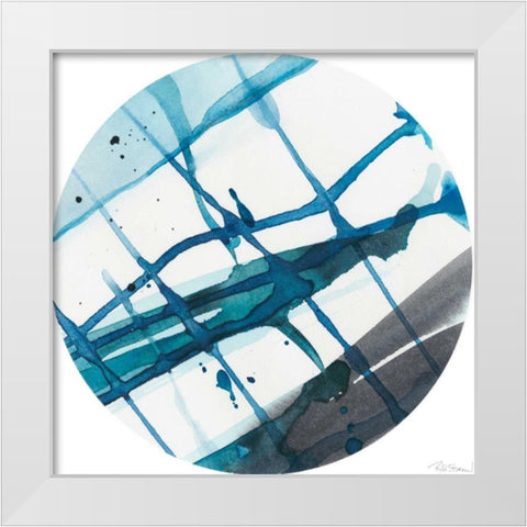 Geo Logic II White Modern Wood Framed Art Print by Stramel, Renee W.