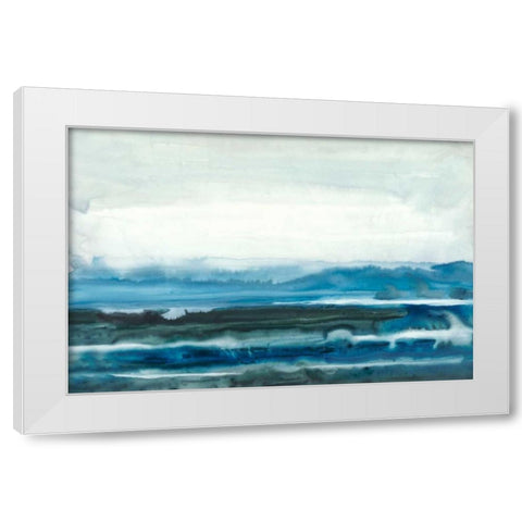 Lake Country I White Modern Wood Framed Art Print by Stramel, Renee W.