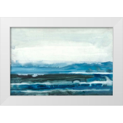 Lake Country I White Modern Wood Framed Art Print by Stramel, Renee W.