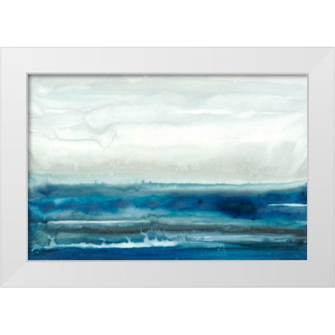 Lake Country II White Modern Wood Framed Art Print by Stramel, Renee W.