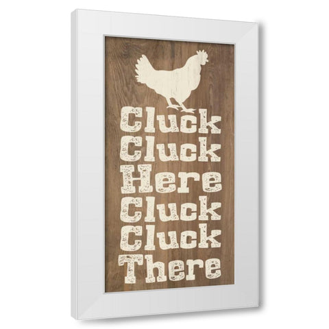 Animal Farm IV White Modern Wood Framed Art Print by Saunders, Alonzo