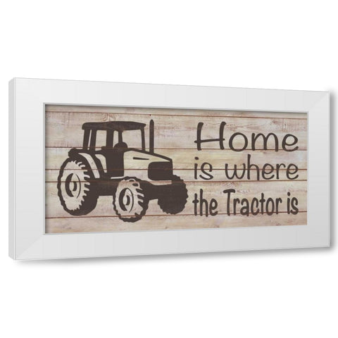 Home and Farm IV White Modern Wood Framed Art Print by Saunders, Alonzo