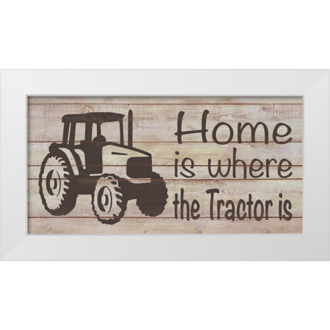 Home and Farm IV White Modern Wood Framed Art Print by Saunders, Alonzo