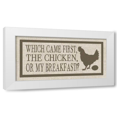 Home and Farm V White Modern Wood Framed Art Print by Saunders, Alonzo