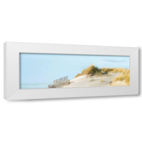 Beachscape I White Modern Wood Framed Art Print by McLoughlin, James