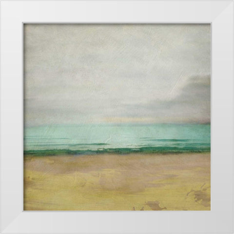 Waterline I White Modern Wood Framed Art Print by Zarris, Chariklia