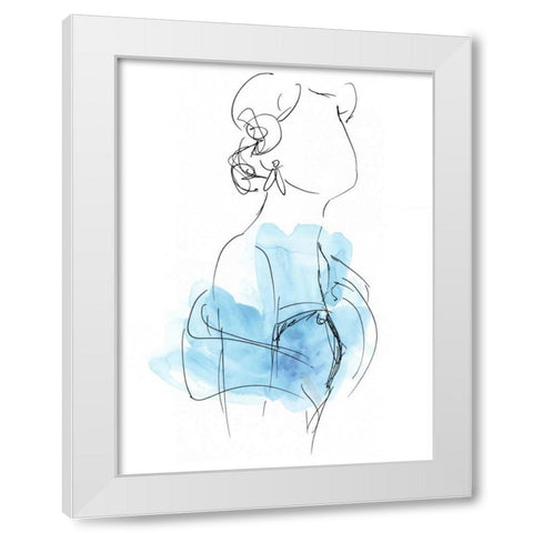 Fashion Splash II White Modern Wood Framed Art Print by Vess, June Erica