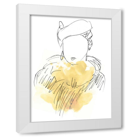 Fashion Splash VI White Modern Wood Framed Art Print by Vess, June Erica