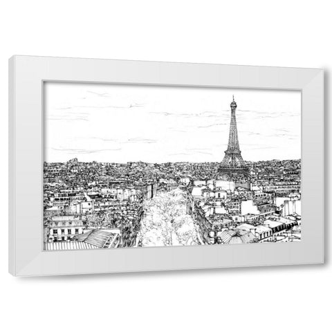 Tour of Europe I White Modern Wood Framed Art Print by Wang, Melissa