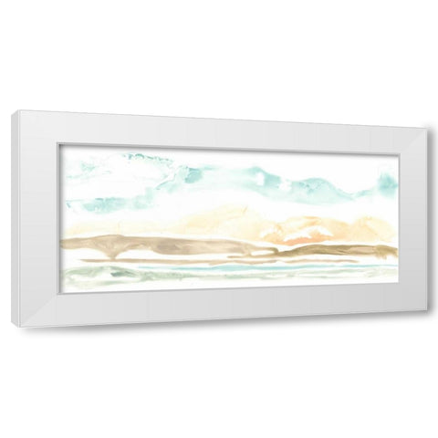 Daybreak at Sea I White Modern Wood Framed Art Print by Vess, June Erica