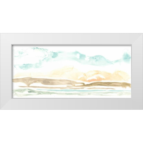 Daybreak at Sea I White Modern Wood Framed Art Print by Vess, June Erica