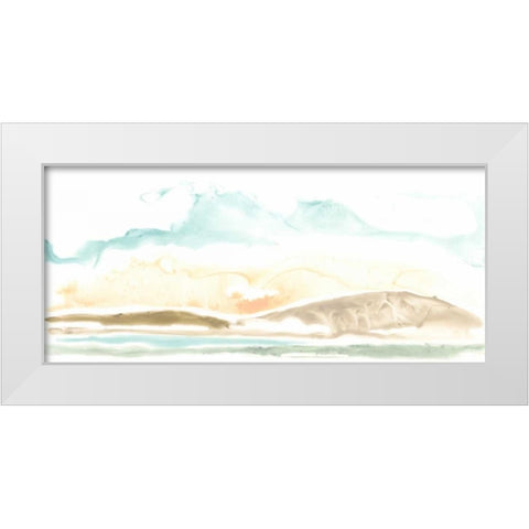 Daybreak at Sea II White Modern Wood Framed Art Print by Vess, June Erica