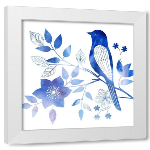 Avian Twilight I White Modern Wood Framed Art Print by Popp, Grace