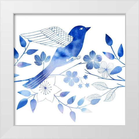 Avian Twilight II White Modern Wood Framed Art Print by Popp, Grace