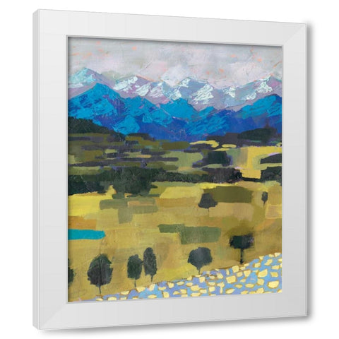 Alpine Impression I White Modern Wood Framed Art Print by Borges, Victoria