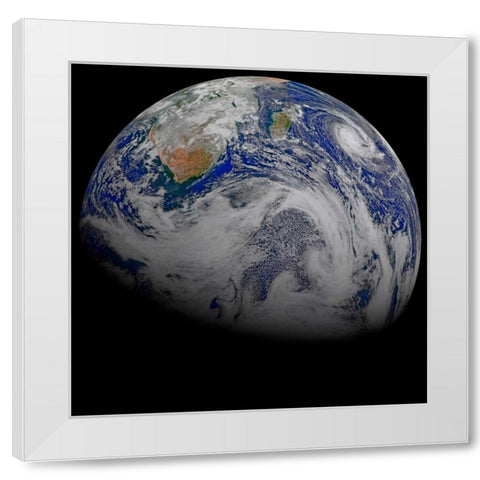 Space Photography III White Modern Wood Framed Art Print by Unknown