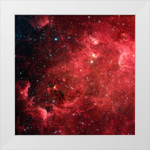 Space Photography VII White Modern Wood Framed Art Print by Unknown
