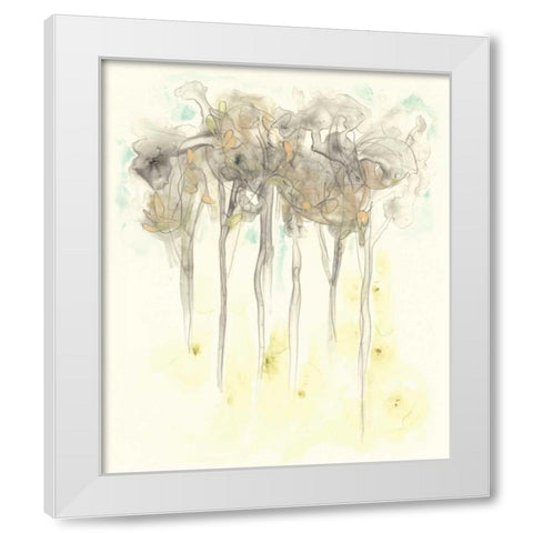 Sylvan Sketch I White Modern Wood Framed Art Print by Vess, June Erica