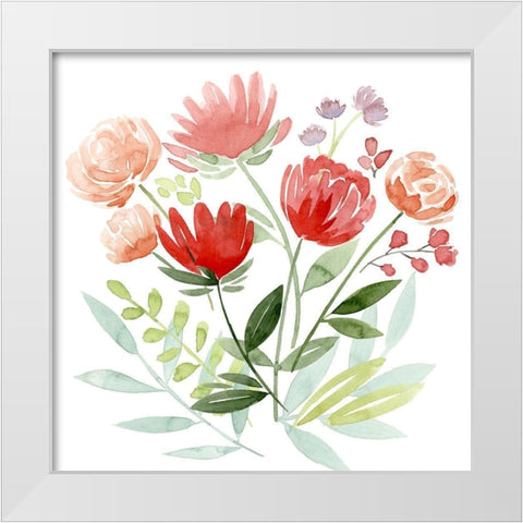 Country Bouquet II White Modern Wood Framed Art Print by Popp, Grace