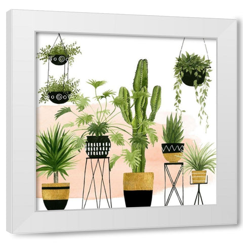 Indoor Oasis I White Modern Wood Framed Art Print by Popp, Grace