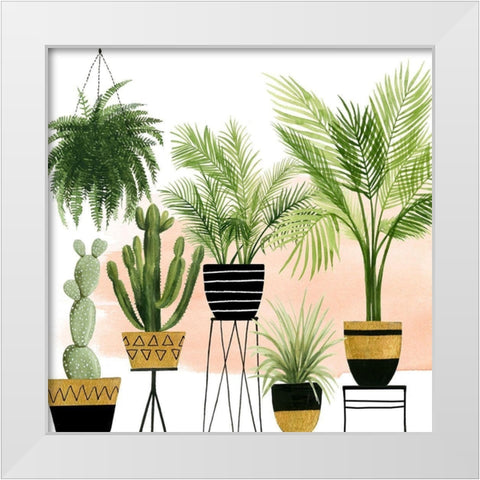 Indoor Oasis II White Modern Wood Framed Art Print by Popp, Grace