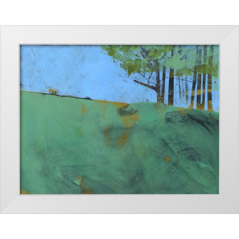 Token Trees Three White Modern Wood Framed Art Print by Bailey, Paul