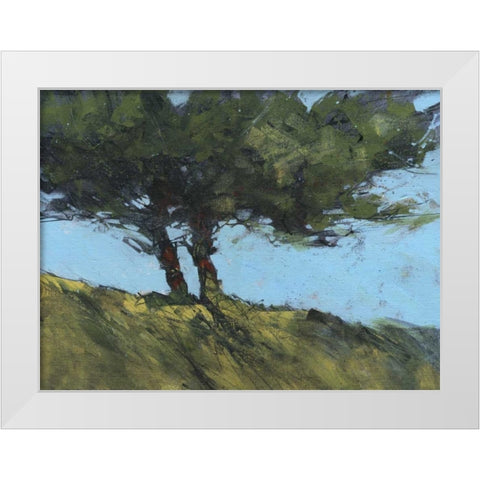 Hawthorne Duo White Modern Wood Framed Art Print by Bailey, Paul