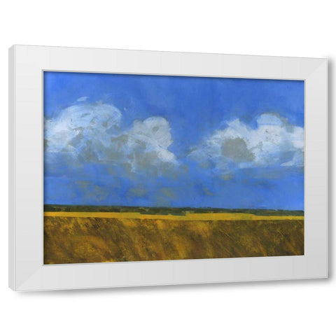 Warm Autumn White Modern Wood Framed Art Print by Bailey, Paul