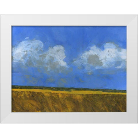 Warm Autumn White Modern Wood Framed Art Print by Bailey, Paul