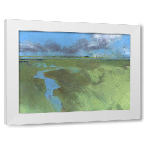 Back Water High Tide White Modern Wood Framed Art Print by Bailey, Paul