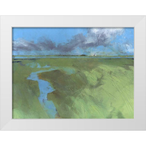 Back Water High Tide White Modern Wood Framed Art Print by Bailey, Paul