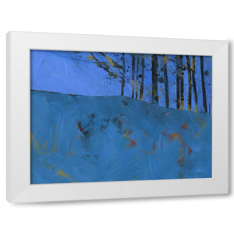Token Trees White Modern Wood Framed Art Print by Bailey, Paul