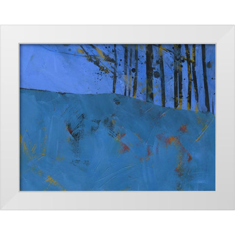 Token Trees White Modern Wood Framed Art Print by Bailey, Paul