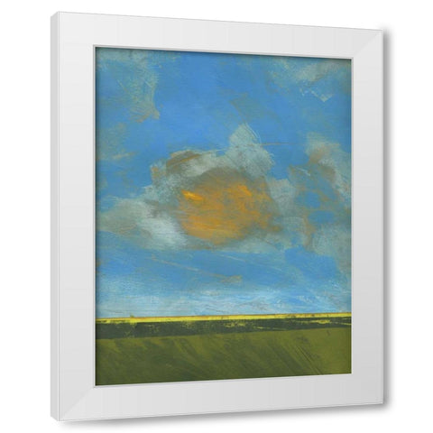 June Sky White Modern Wood Framed Art Print by Bailey, Paul