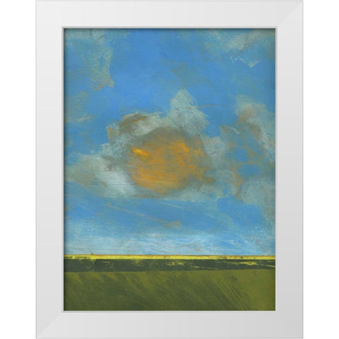 June Sky White Modern Wood Framed Art Print by Bailey, Paul