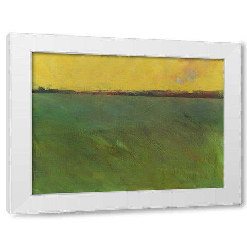 Five- Thirty White Modern Wood Framed Art Print by Bailey, Paul