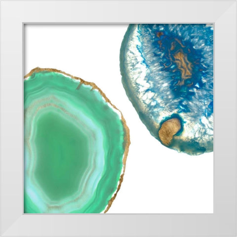 Gem Stones IV White Modern Wood Framed Art Print by Goldberger, Jennifer