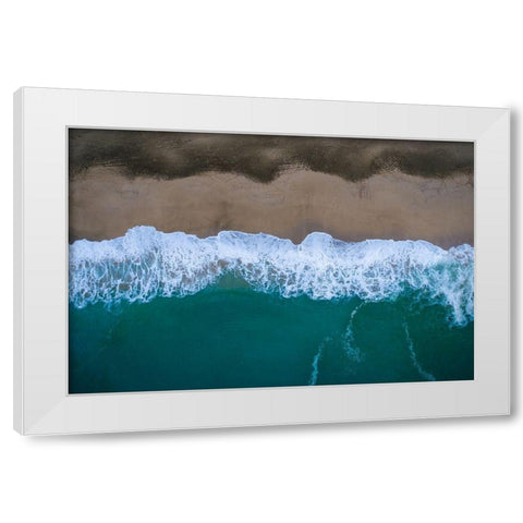 Custom Hawaii View II White Modern Wood Framed Art Print by Mead, Adam