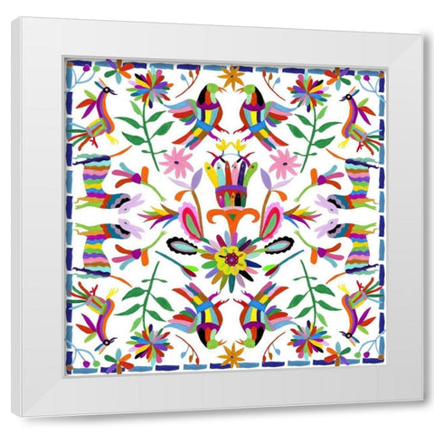 Hallucination I White Modern Wood Framed Art Print by Wang, Melissa