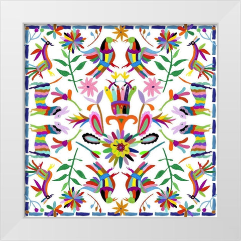 Hallucination I White Modern Wood Framed Art Print by Wang, Melissa