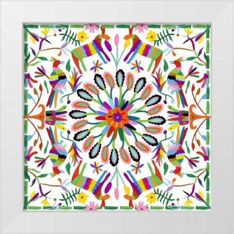 Hallucination II White Modern Wood Framed Art Print by Wang, Melissa