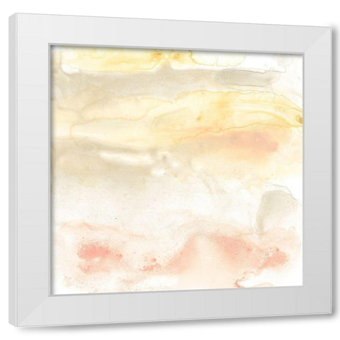 Mesa Sunrise II White Modern Wood Framed Art Print by Vess, June Erica