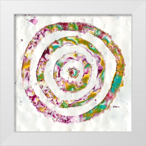 Smoke Rings II White Modern Wood Framed Art Print by Ludwig, Alicia