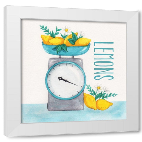 Lemon Scale II White Modern Wood Framed Art Print by McClure, Gabrielle
