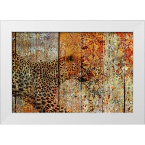 Runner White Modern Wood Framed Art Print by Orlov, Irena