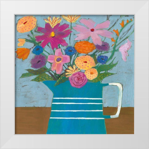 Farmhouse Flora I White Modern Wood Framed Art Print by Borges, Victoria