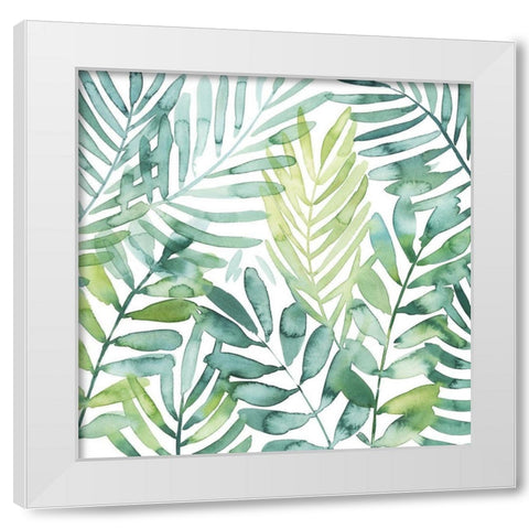 Frond Waltz II White Modern Wood Framed Art Print by Popp, Grace