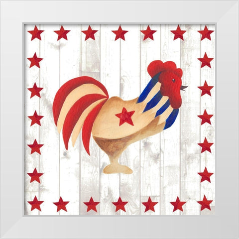 Americana Animals II White Modern Wood Framed Art Print by Moore, Regina