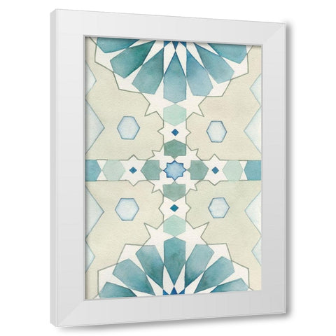 Moorish Panel II White Modern Wood Framed Art Print by Chabot, Natasha
