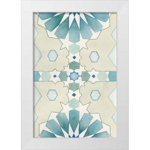 Moorish Panel II White Modern Wood Framed Art Print by Chabot, Natasha